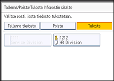 Käyttöpaneelin näytön kuvaus