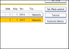 Käyttöpaneelin näytön kuvaus