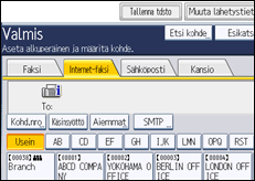 Käyttöpaneelin näytön kuvaus