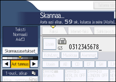 Käyttöpaneelin näytön kuvaus