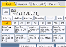 Käyttöpaneelin näytön kuvaus