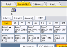 Käyttöpaneelin näytön kuvaus