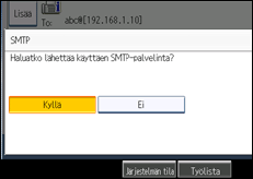 Käyttöpaneelin näytön kuvaus