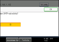 Käyttöpaneelin näytön kuvaus