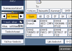 Käyttöpaneelin näytön kuvaus