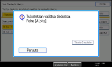 Käyttöpaneelin näytön kuvaus