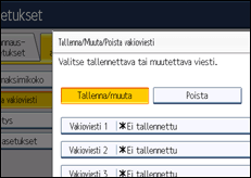 Käyttöpaneelin näytön kuvaus