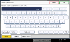 Käyttöpaneelin näytön kuvaus