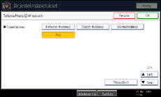 Käyttöpaneelin näytön kuvaus