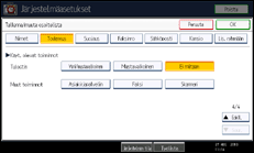 Käyttöpaneelin näytön kuvaus