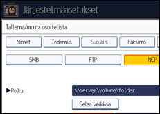 Käyttöpaneelin näytön kuvaus