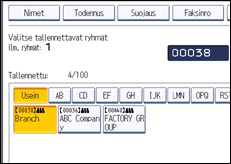 Käyttöpaneelin näytön kuvaus