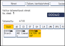 Käyttöpaneelin näytön kuvaus