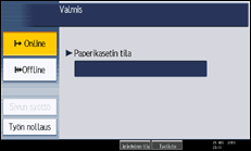 Käyttöpaneelin näytön kuvaus