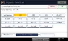 Käyttöpaneelin näytön kuvaus