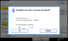 Käyttöpaneelin näytön kuvaus
