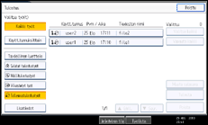 Käyttöpaneelin näytön kuvaus