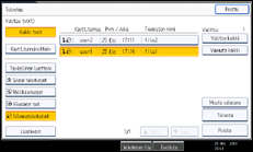 Käyttöpaneelin näytön kuvaus