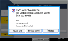 Käyttöpaneelin näytön kuvaus