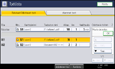 Käyttöpaneelin näytön kuvaus