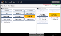Käyttöpaneelin näytön kuvaus