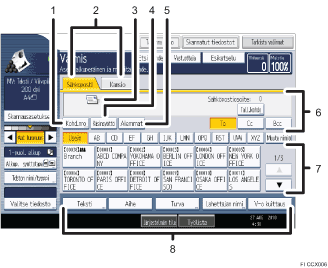 K&auml;ytt&ouml;paneelin numeroitu n&auml;ytt&ouml;