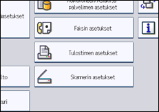 Käyttöpaneelin näytön kuvaus