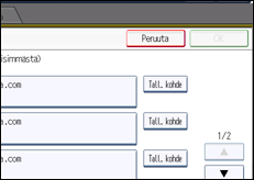 Käyttöpaneelin näytön kuvaus