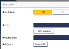 Käyttöpaneelin näytön kuvaus