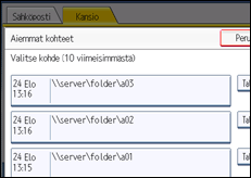 K&auml;ytt&ouml;paneelin n&auml;yt&ouml;n kuvaus