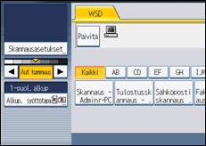 Käyttöpaneelin näytön kuvaus