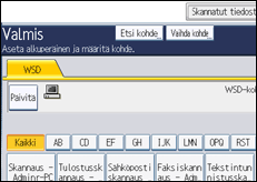 Käyttöpaneelin näytön kuvaus