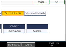 Käyttöpaneelin näytön kuvaus