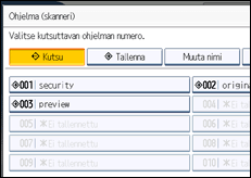 Käyttöpaneelin näytön kuvaus