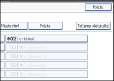 Käyttöpaneelin näytön kuvaus