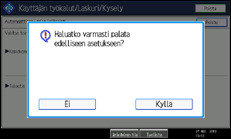 Käyttöpaneelin näytön kuvaus