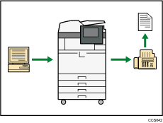 Illustration de l'envoi de fax sans papier