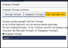 Schermafbeelding bedieningspaneel