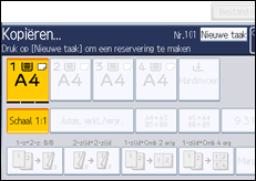 Schermafbeelding bedieningspaneel