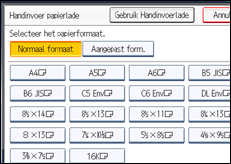Schermafbeelding bedieningspaneel