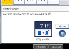 Schermafbeelding bedieningspaneel