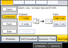Schermafbeelding bedieningspaneel