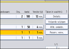 Schermafbeelding bedieningspaneel