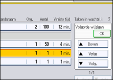 Schermafbeelding bedieningspaneel