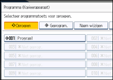 Schermafbeelding bedieningspaneel