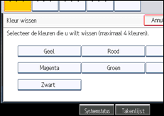 Schermafbeelding bedieningspaneel
