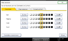 Schermafbeelding bedieningspaneel