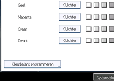 Schermafbeelding bedieningspaneel