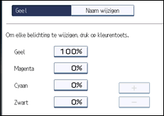 Schermafbeelding bedieningspaneel