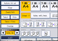 Schermafbeelding bedieningspaneel